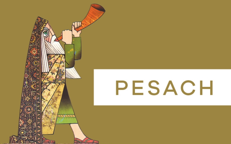 Pesach gold background